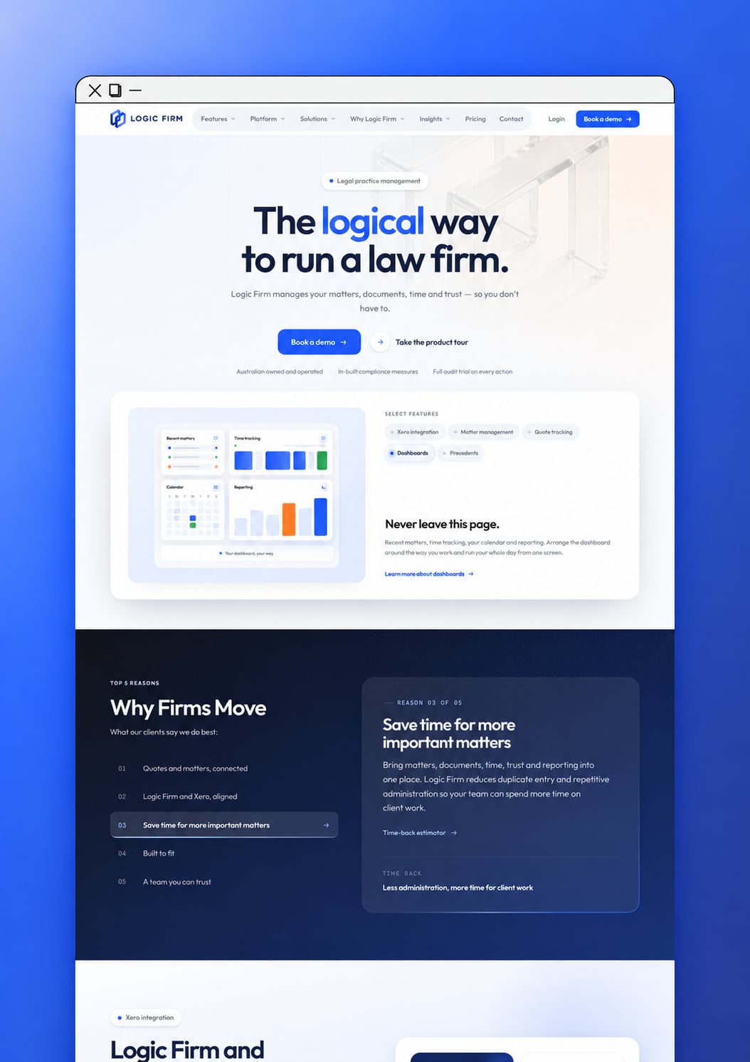 A website we built for a software business