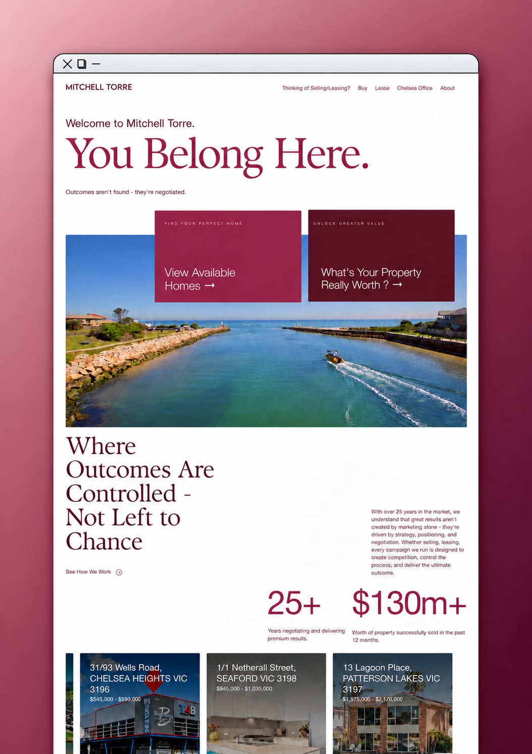 A website we built for a real estate business