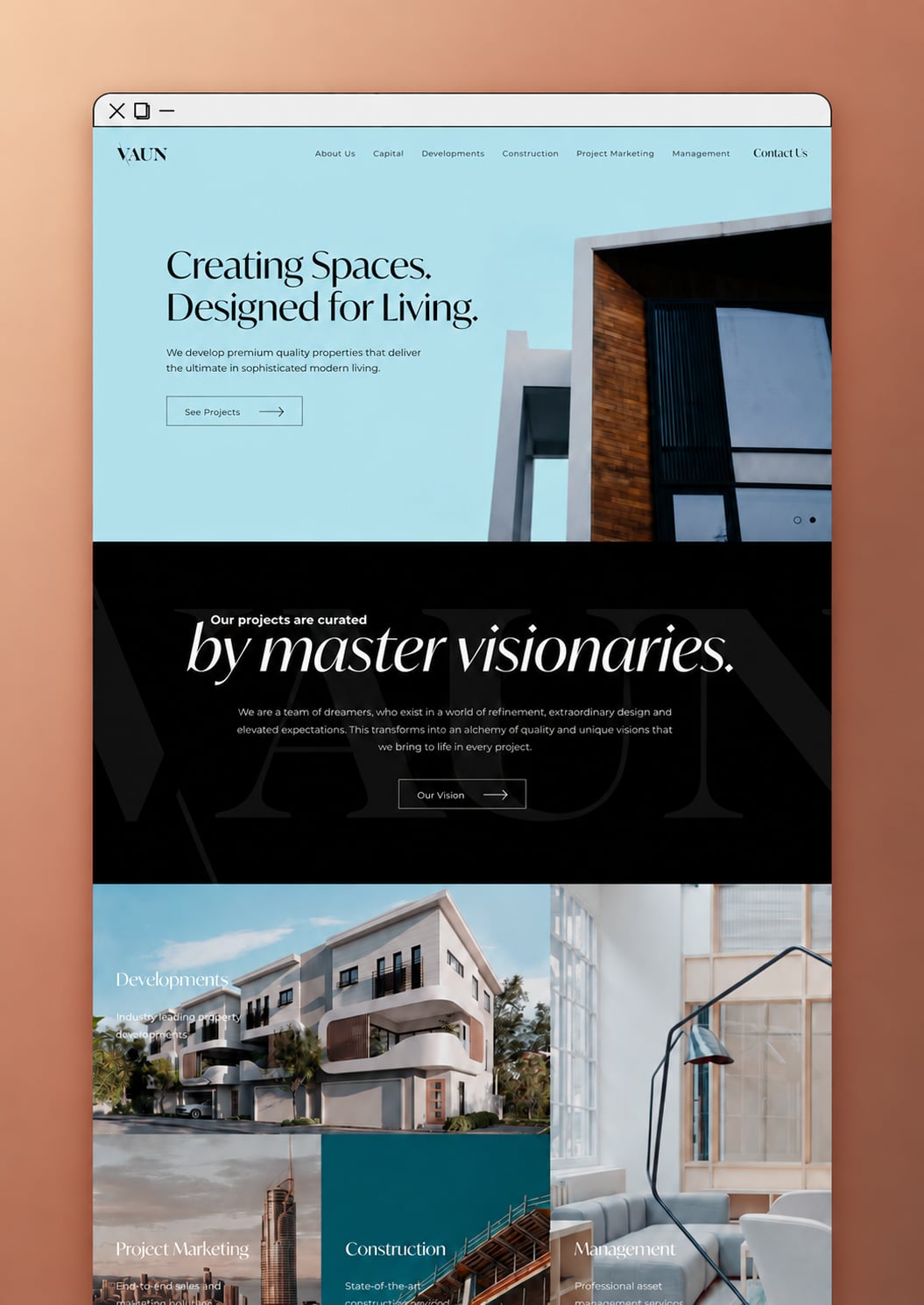 A website we built for a property development business